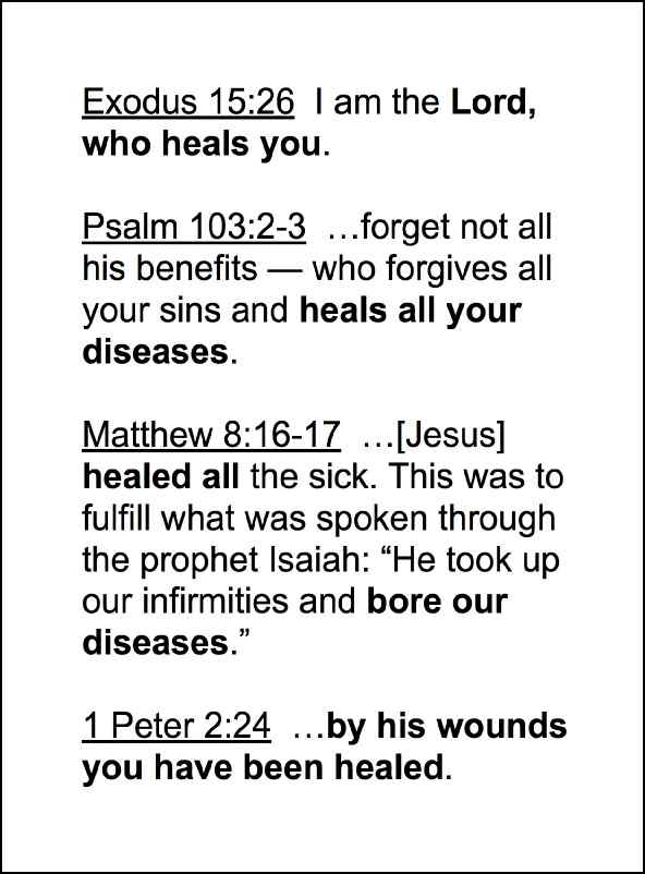 Divine Healing in One Page